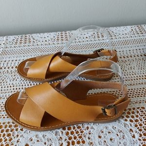 Madewell The Boardwalk Crossover Crisscross Sandals